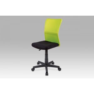 Kancelářská židle dětská KA-BORIS látka / plast Autronic Zelená