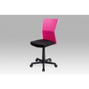 Kancelářská židle dětská KA-BORIS látka / plast Autronic Růžová