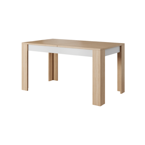 Jídelní stůl rozkládací 140/180 LAGUNA beton / dub jantar / bílá mat Tempo Kondela