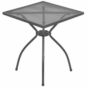 Zahradní stolek 60x60 cm antracit ocelové pletivo
