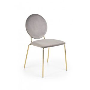 Jídelní židle K363 šedá / zlatá Halmar