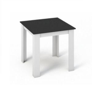 Jídelní stůl 80x80 KRAZ bílá / černá Tempo Kondela