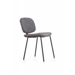 Jídelní židle K278 šedá/černá Halmar