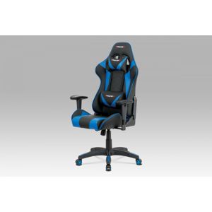 Kancelářská židle KA-F03 BLUE modrá / černá Autronic