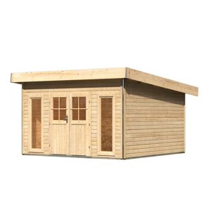 Dřevěný zahradní domek 369 x 369 cm Dekorhome Smrk