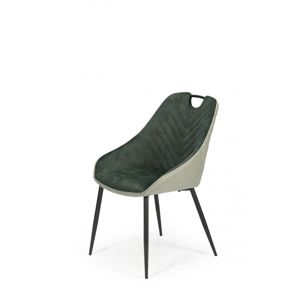 Jídelní židle K412 Halmar Tmavě zelená
