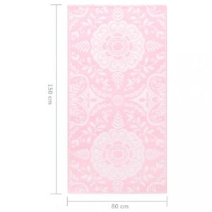 Venkovní koberec růžová PP Dekorhome 80x150 cm