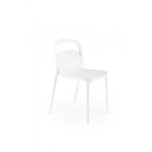 Stohovatelná jídelní židle K490 Halmar Bílá