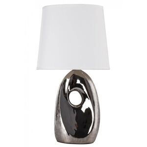 Stolní lampa HIERRO Candellux Bílá / stříbrná
