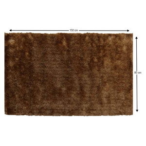 Shaggy koberec DELAND hnědozlatá Tempo Kondela 80x150 cm