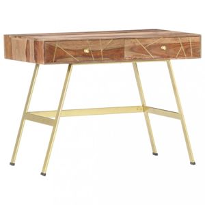 Psací stolek se zásuvkami masivní dřevo Dekorhome Sheeshamové dřevo