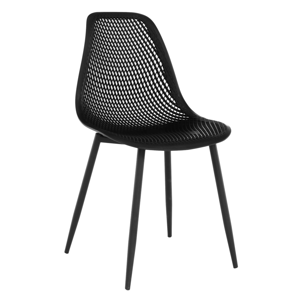 Jídelní židle TEGRA TYP 2 plast / kov Tempo Kondela Černá