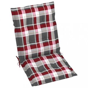 Podušky na zahradní židle 6 ks Dekorhome Bílá / červená