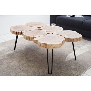 Konferenční stolek akácie Dekorhome 112x40x70 cm