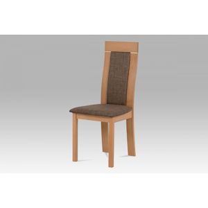 Jídelní židle BC-3921 masivní dřevo / látka Autronic Buk