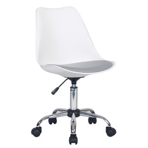 Kancelářská židle DARISA Tempo Kondela Bílá / šedá