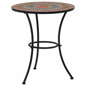 Mozaikový bistro stolek keramika Dekorhome Oranžová