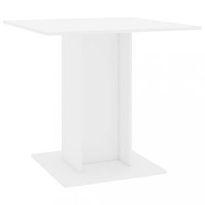 Jídelní stůl 80x80 cm Dekorhome Bílá lesk
