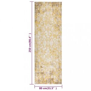 Venkovní koberec PP žlutá Dekorhome 80x250 cm